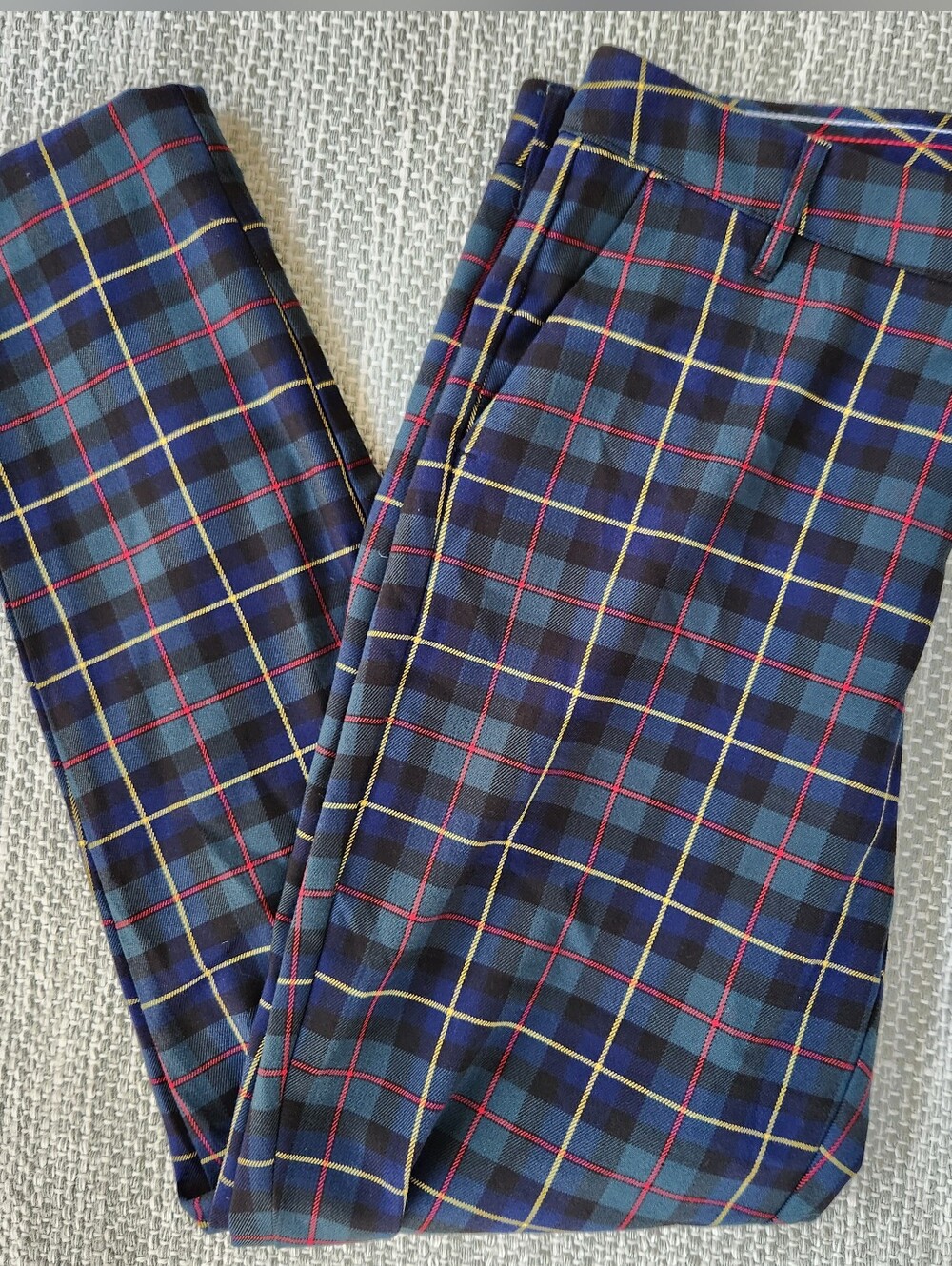 womens Tommy hilfiger Blue Plaid Dress Pants - Classic Tartan Check size 6